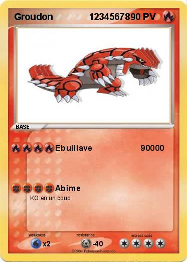 Pokemon Groudon              12345678