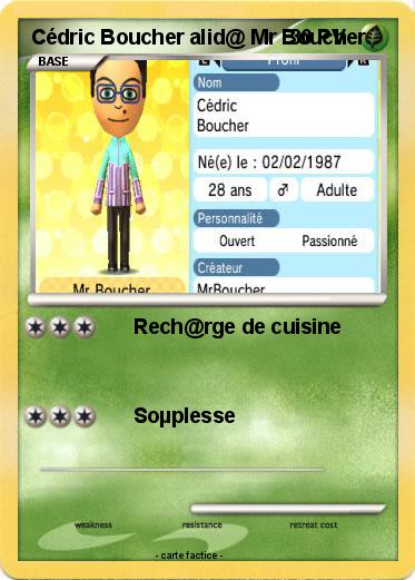 Pokemon Cédric Boucher alid@ Mr Boucher