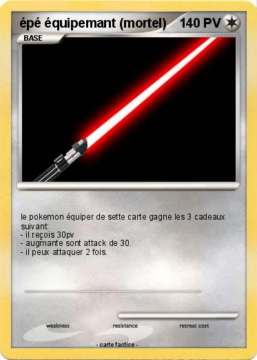 Pokemon épé équipemant (mortel)