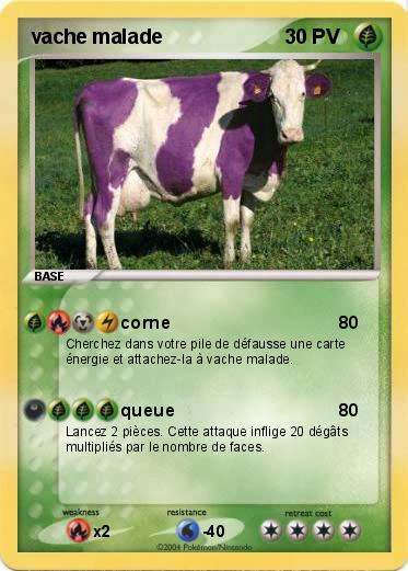 Pokemon vache malade