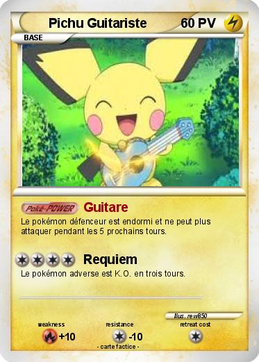 Pokemon Pichu Guitariste