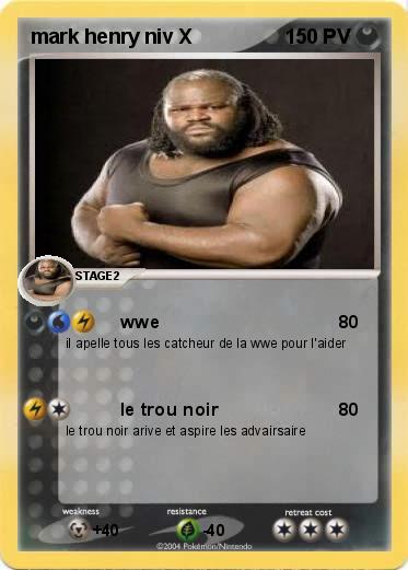 Pokemon mark henry niv X          