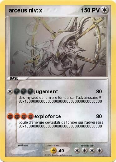 Pokemon arceus niv:x