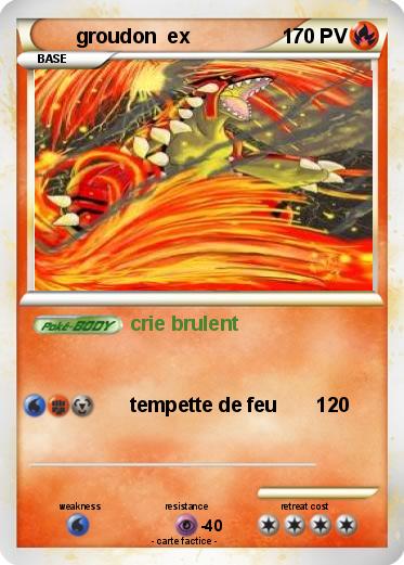 Pokemon groudon  ex