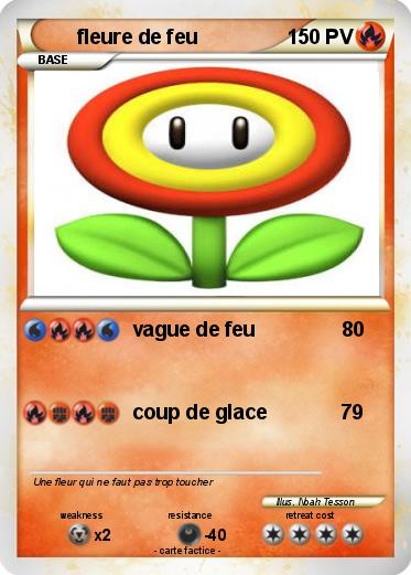 Pokemon fleure de feu