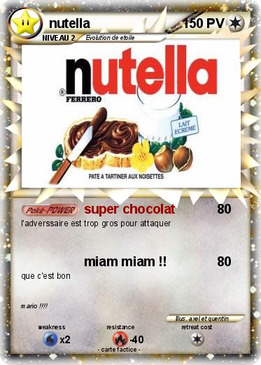 Pokemon nutella