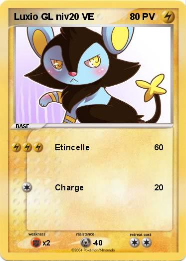 Pokemon Luxio GL niv20 VE