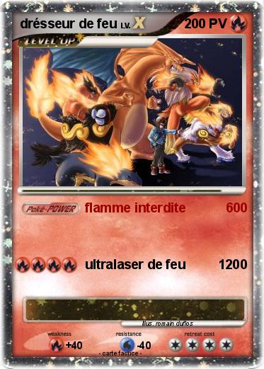Pokemon drésseur de feu