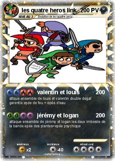 Pokemon les quatre heros link