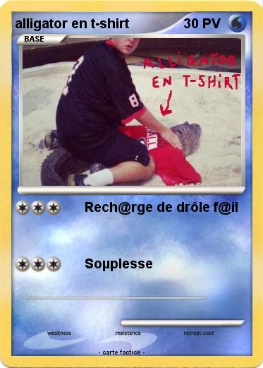 Pokemon alligator en t-shirt