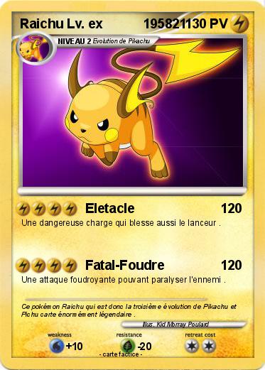 Pokemon Raichu Lv. ex           195821