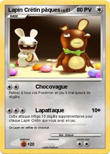 Pokemon Lapin Crétin pâques