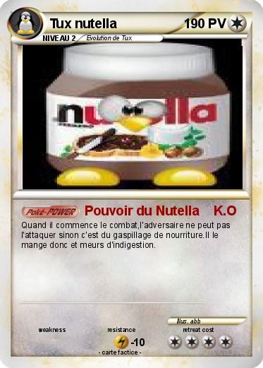Pokemon Tux nutella