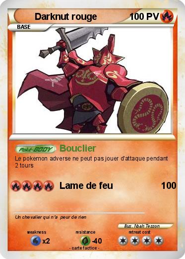 Pokemon Darknut rouge