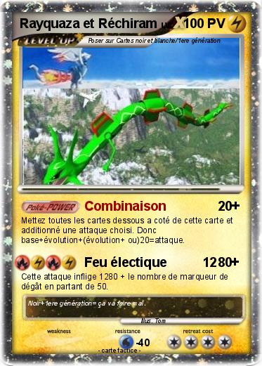 Pokemon Rayquaza et Réchiram
