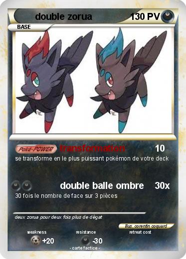 Pokemon double zorua