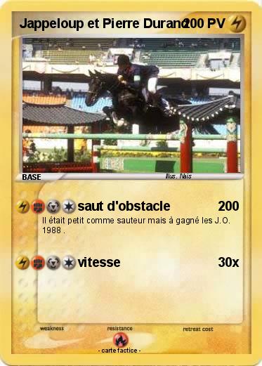 Pokemon Jappeloup et Pierre Durand