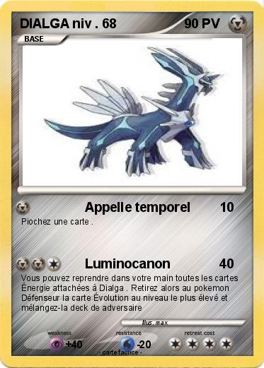 Pokemon DIALGA niv . 68