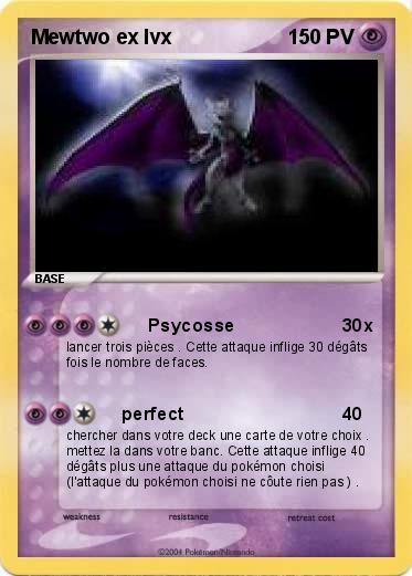 Pokemon Mewtwo ex lvx