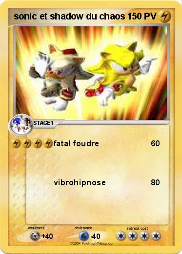 Pokemon sonic et shadow du chaos