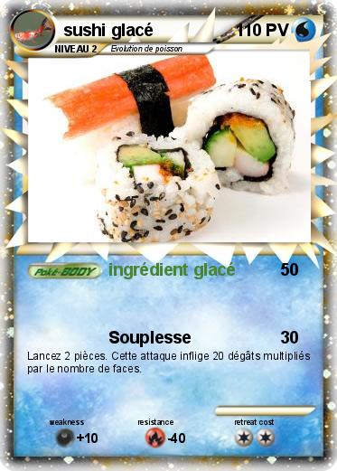 Pokemon sushi glacé