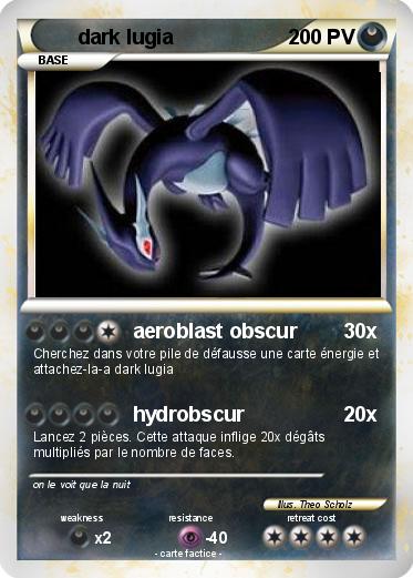 Pokemon dark lugia