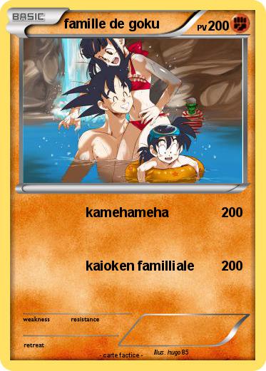 Pokemon famille de goku