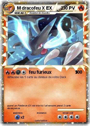 Pokemon M dracofeu X EX       2