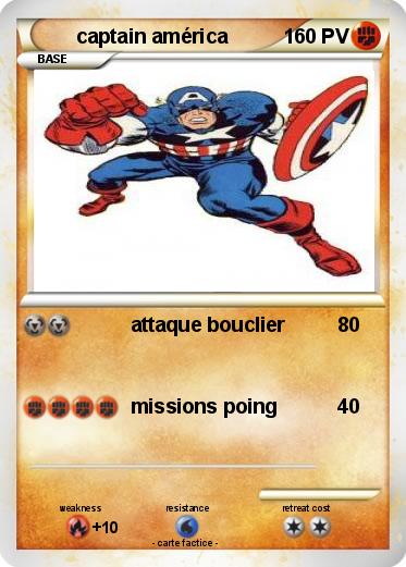 Pokemon captain américa