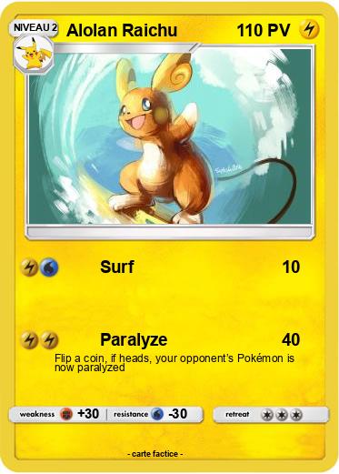 Pokemon Alolan Raichu