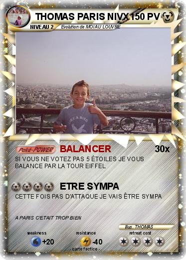 Pokemon THOMAS PARIS NIVX