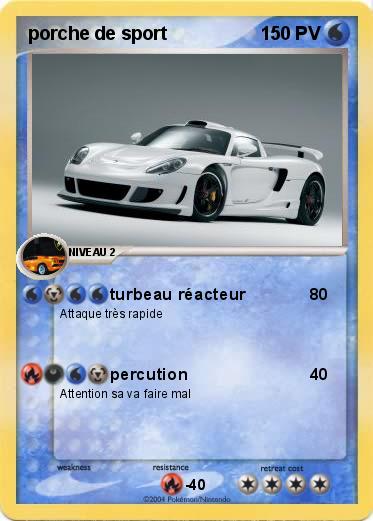 Pokemon porche de sport