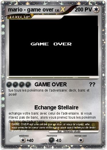 Pokemon mario - game over