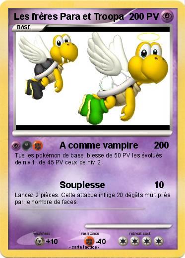 Pokemon Les frères Para et Troopa