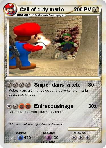 Pokemon Call of duty mario