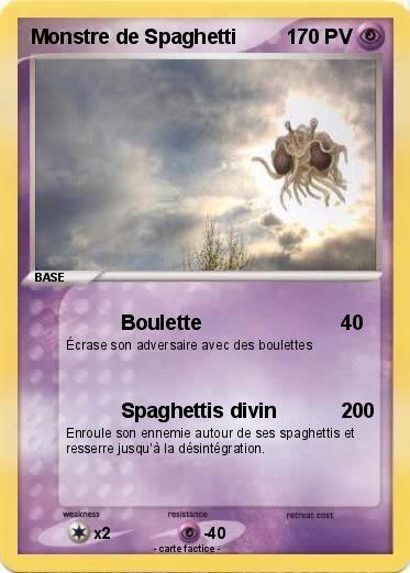 Pokemon Monstre de Spaghetti