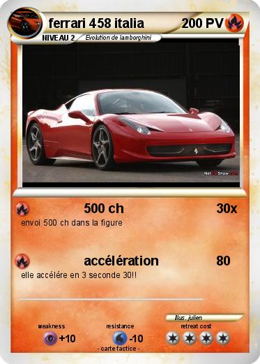 Pokemon ferrari 458 italia