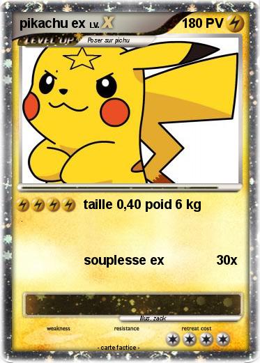 Pokemon pikachu ex