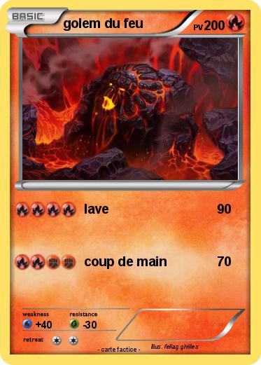 Pokemon golem du feu