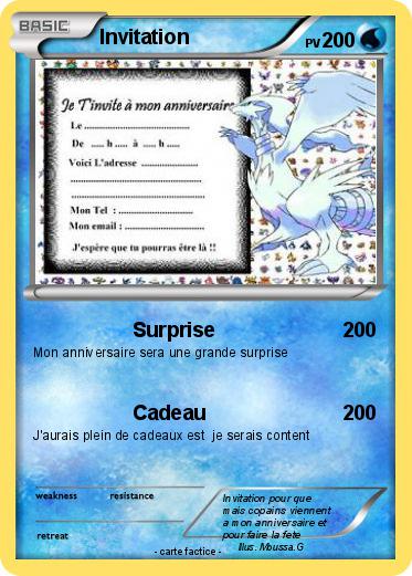 Pokemon Invitation