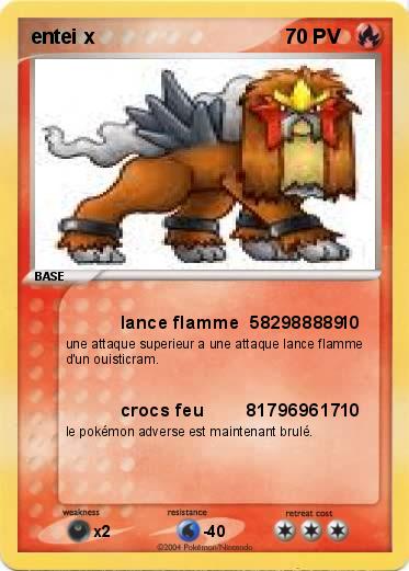 Pokemon entei x