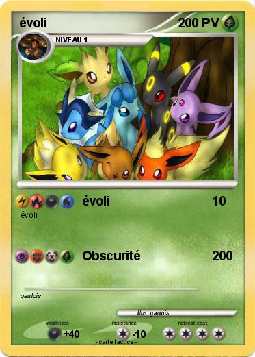 Pokemon évoli