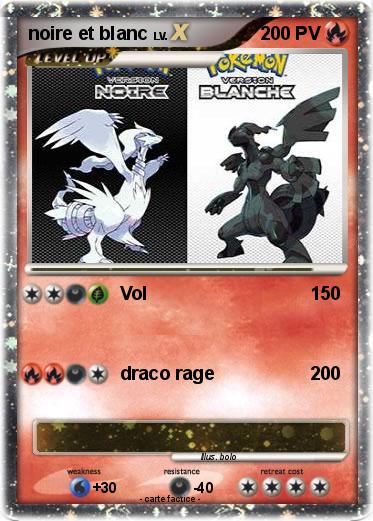 Pokemon noire et blanc