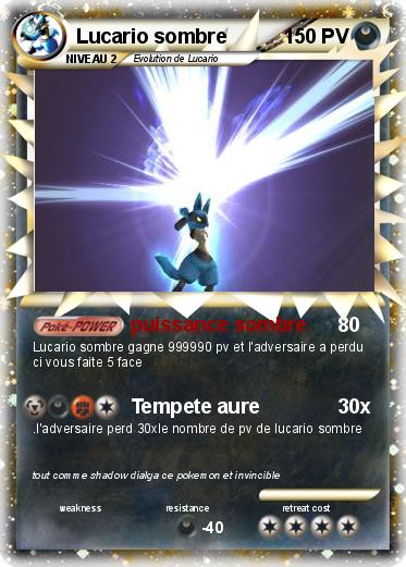 Pokemon Lucario sombre