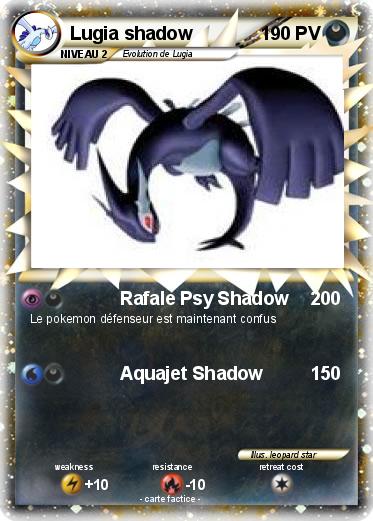 Pokemon Lugia shadow