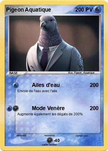 Pokemon Pigeon Aquatique