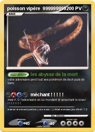 Pokemon poisson vipère  999999999