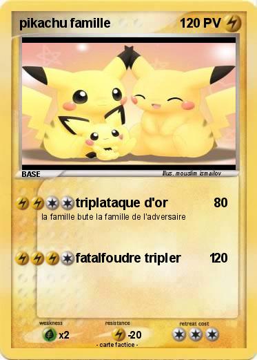 Pokemon pikachu famille