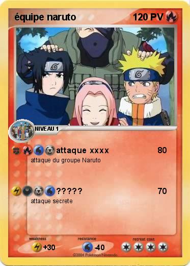 Pokemon équipe naruto
