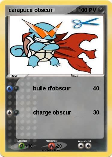 Pokemon carapuce obscur